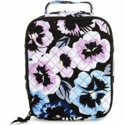 Promo β¨ Vera Bradley Iconic Lunch Bunch Bag Plum Pansies π