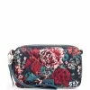 Outlet 🎉 Vera Bradley Performance Twill Collection Floral RFID All In One Crossbody Bag Cabbage Rose Cabernet 🎉