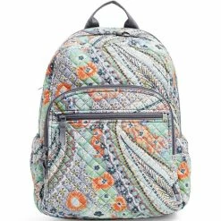 Deals 🌟 Vera Bradley Quilted Paisley Iconic Campus Trolley Sleeve 🎒 Backpack Citrus Paisley 🌟
