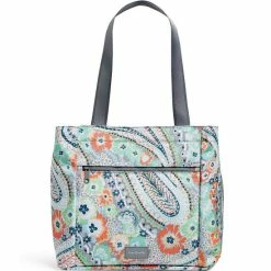 Buy 🎁 Vera Bradley ReActive Paisley Drawstring Family Tote Bag Citrus Paisley 🔥